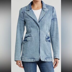 Nwt Good American Denim Blazer Workwear Causal‎ Uniform Fitted oversized fit